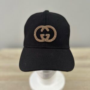 Handmade rhinestone GG hat!!